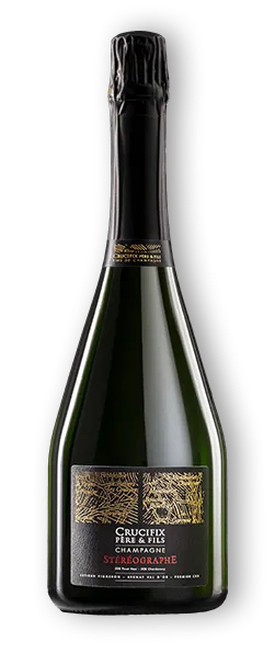 Champagne Crucifix Stéréographe fles
